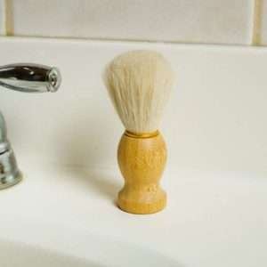 Shave Brush with Goat Bristles and Bamboo Handle