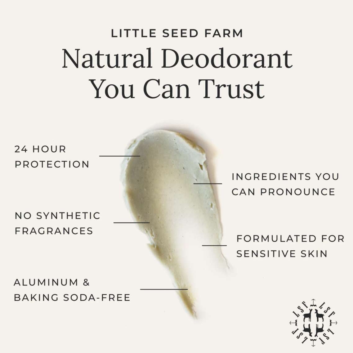 Orange Vetiver Deodorant Cream by Little Seed Farm - Image 3